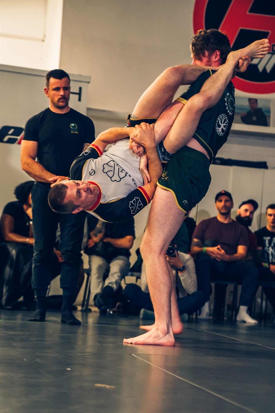Action de jiu-jitsu brésilien en compétition